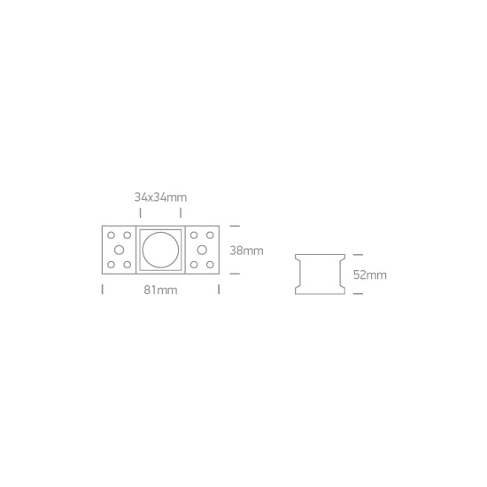 Oprawa podtynkowa Trimless Dark Light Tubes 50103ATR/B/W ONE LIGHT