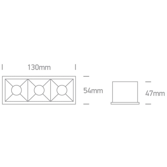 Kinkiecik.pl Nisi 50306B/W/W biały wpust z odbłyśnikiem ciemny chrom COB LED 3000K 12W; nieściemnialny zasilacz LED w zestawie ONE LIGHT
