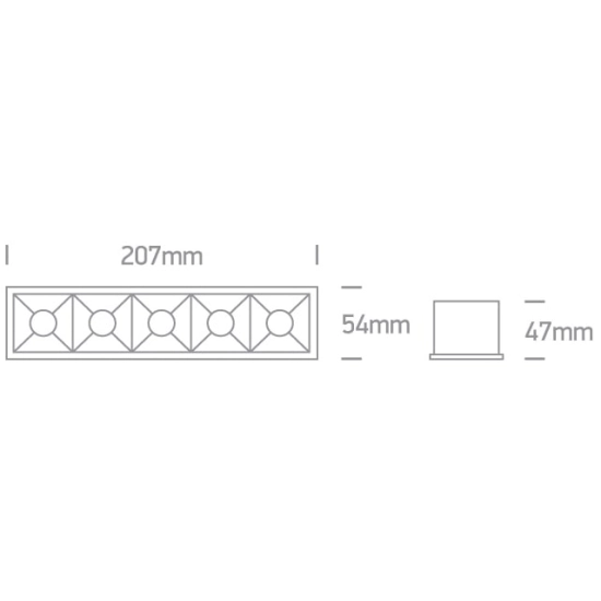 Kinkiecik.pl Avgi 50506B/B/W czarny wpust z odbłyśnikiem ciemny chrom COB LED 3000K 20W; nieściemnialny zasilacz LED w zestawie ONE LIGHT