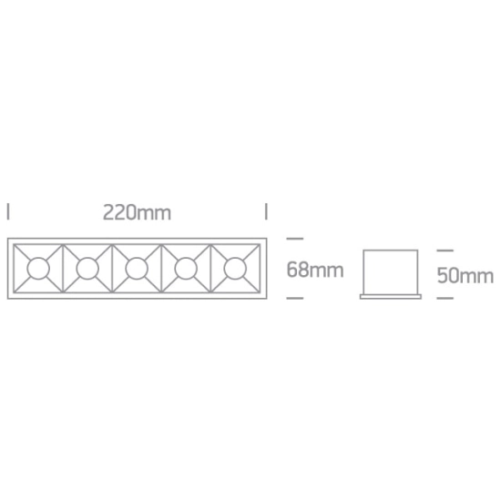 kinkiecik.pl Rodi 51506B/B/W czarny wpuszczany downlight z odbłyśnikiem ciemny chrom COB LED 3000K 20W; nieściemnialny zasilacz LED w komplecie ONE LIGHT