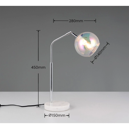 Lampa stołowa PAXTON – 516900106 excl. 1x E14 · max. 10W TRIO