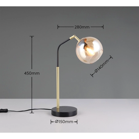 Lampa stołowa PAXTON – 516900180 excl. 1x E14 · max. 10W TRIO