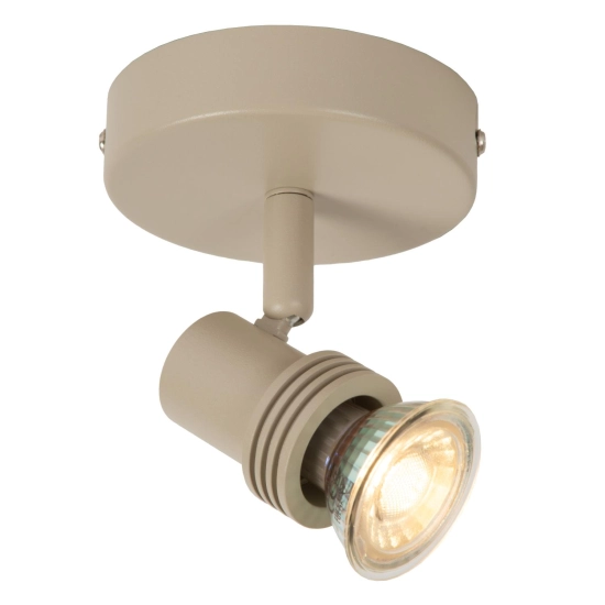 KIANTI Plafon Spot Ø 10 cm 1xGU10 Taupe 53901/01/41 Lucide - zdjęcie produktu