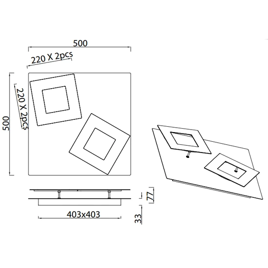 Lampa sufitowa Mantra Dalia 8160MA - zdjęcie dodatkowe 1