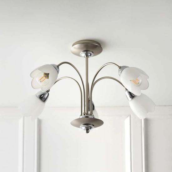 kinkiecik.pl Lampa sufitowa Petal 5LT Semi Flush 124-5 ENDON