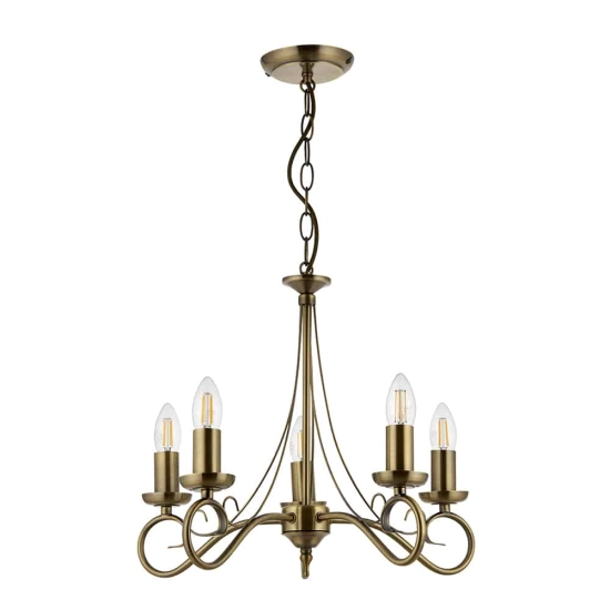 kinkiecik.pl Lampa wisząca Trafford 5LT Pendant 180-5AN ENDON