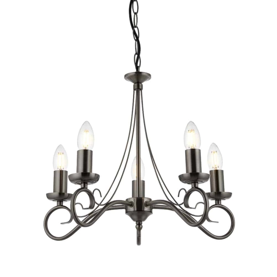 kinkiecik.pl Lampa wisząca Trafford 5LT Pendant 180-5AS ENDON