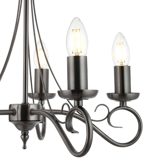 kinkiecik.pl Lampa wisząca Trafford 5LT Pendant 180-5AS ENDON