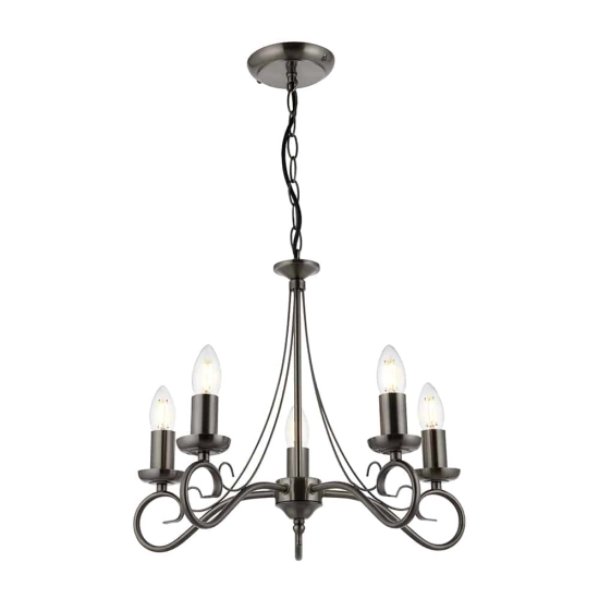 kinkiecik.pl Lampa wisząca Trafford 5LT Pendant 180-5AS ENDON
