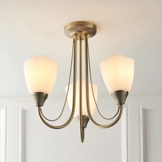 kinkiecik.pl Lampa sufitowa Haughton 3LT Semi Flush 601-3AN ENDON
