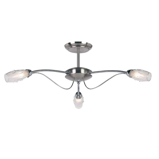 kinkiecik.pl Lampa sufitowa Mercury 3LT Semi Flush 9009-3SC ENDON