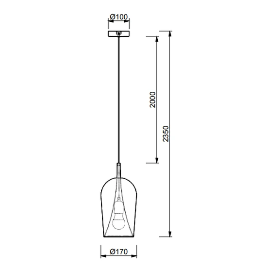 Lampa wisząca Mantra Elsa 8257MA - zdjęcie dodatkowe 1