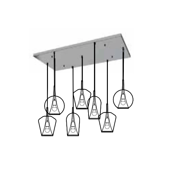 Podsufitka do lampy Mantra Elsa 8268MA - zdjęcie dodatkowe 2
