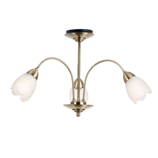 kinkiecik.pl Lampa sufitowa Petal 3LT Semi Flush 124-3AB ENDON