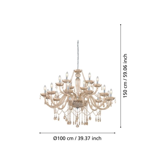 BASILANO 1 Lampa wisząca 39095 EGLO