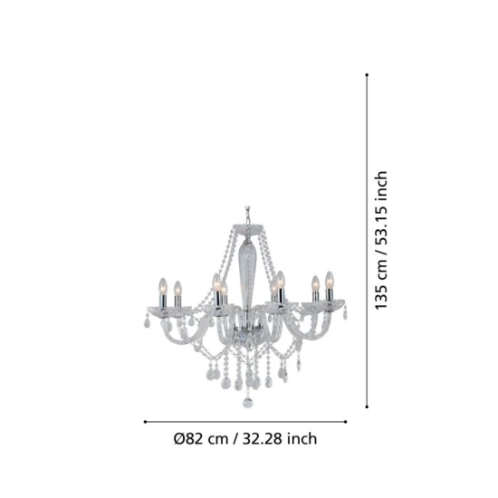 BASILANO 1 Lampa wisząca 39101 EGLO
