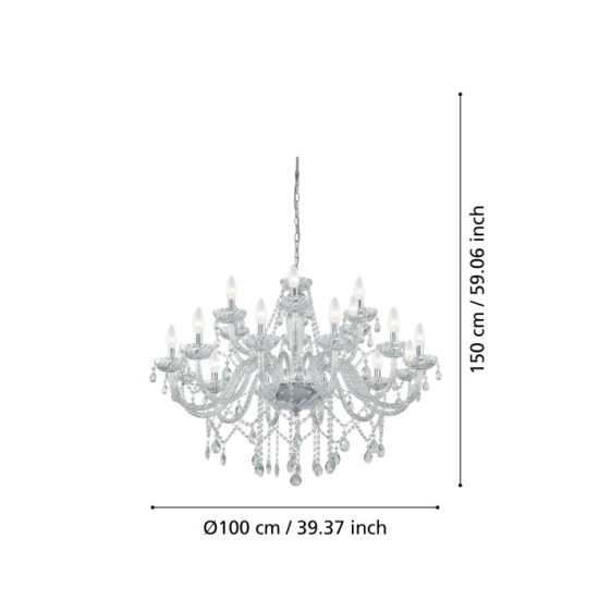 BASILANO 1 Lampa wisząca 39103 EGLO