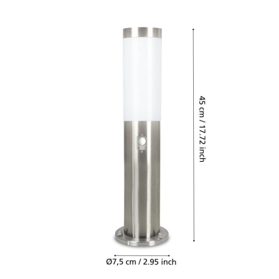 Lampa ogrodowa stojąca HELSINKI 83279 z czujnikiem