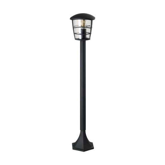 ALORIA Słupek oświetleniowy E27 94 cm czarny zewnętrzna lampa stojąca 93408 EGLO