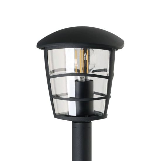 ALORIA Słupek oświetleniowy E27 94 cm czarny zewnętrzna lampa stojąca 93408 EGLO