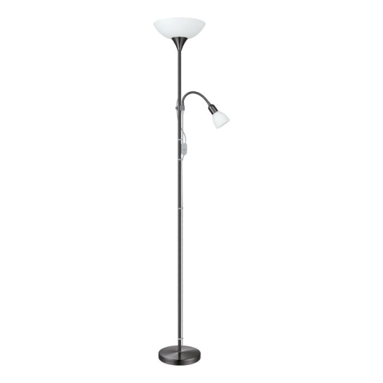 UP 2 Lampa podłogowa E27;E14 czarny nikiel 93917 EGLO