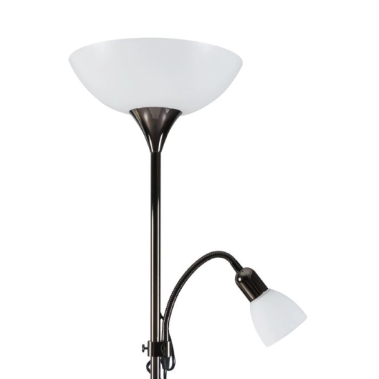 UP 2 Lampa podłogowa E27;E14 czarny nikiel 93917 EGLO