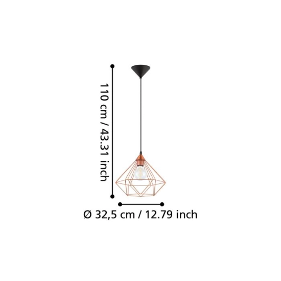 TARBES Lampa wisząca 94194 EGLO