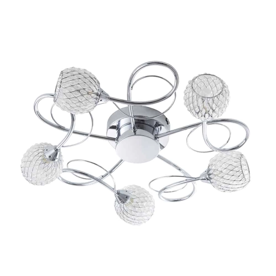 kinkiecik.pl Lampa sufitowa Aherne 5LT Semi Flush AHERNE-5CH ENDON