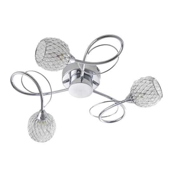 kinkiecik.pl Lampa sufitowa Aherne 3LT Semi Flush AHERNE-3CH ENDON