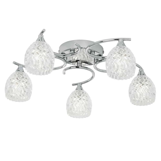 kinkiecik.pl Lampa sufitowa Boyer 5LT Semi Flush BOYER-5CH ENDON