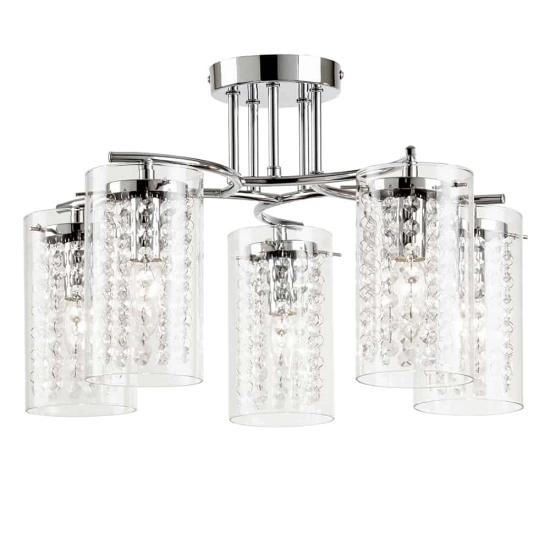 kinkiecik.pl Lampa sufitowa Alda 5LT Semi Flush ALDA-5CH ENDON