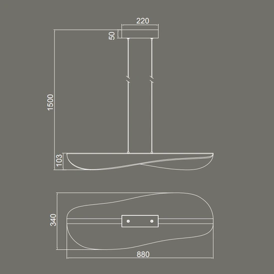 Lampa wisząca Mantra Bianca 7765MA - zdjęcie dodatkowe 2