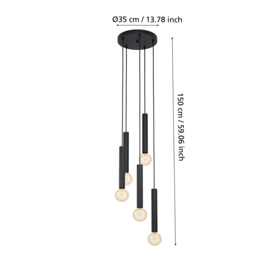 CORTENOVA Lampa wisząca 98058 EGLO