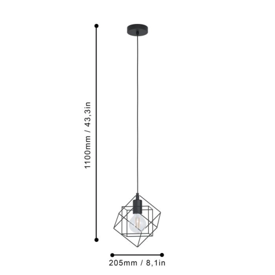 STRAITON Lampa wisząca 43358 EGLO