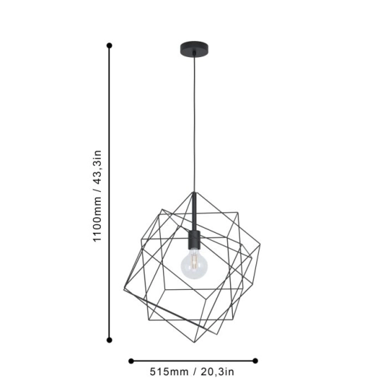 STRAITON Lampa wisząca 43359 EGLO