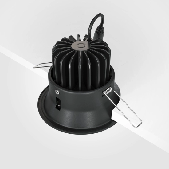 Lampa wpuszczana Yin 3000K 1x12W 60° Dim Triac DL031-L12W3K-D-B Maytoni - zdjęcie dodatkowe 3