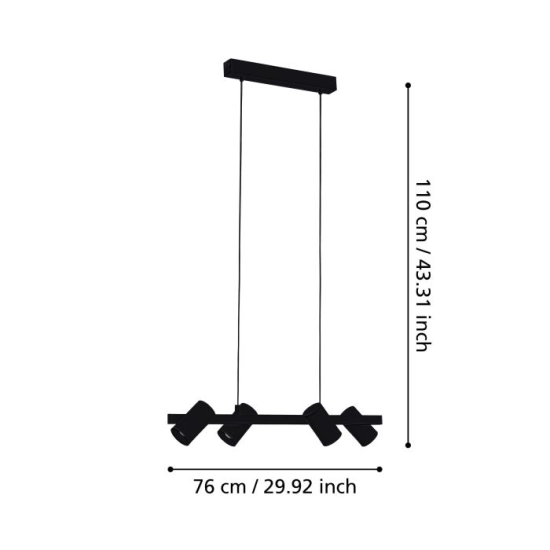 GATUELA 1 Lampa wisząca 99463 EGLO