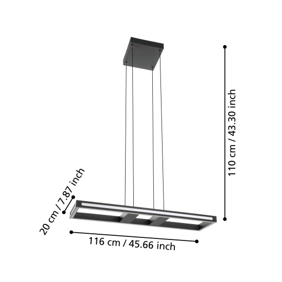 SALVILANAS-Z Lampa wisząca 99678 EGLO