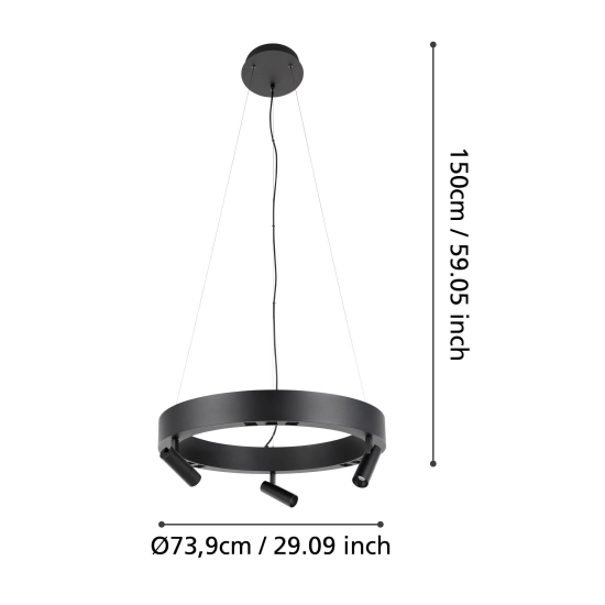 BRUSCOLI Lampa wisząca 390053 EGLO