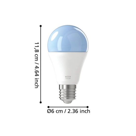 Żarówka LED E27 9W RGB+TW A60 806 lm Sterowana Smart Home Connect-Z 12253 EGLO