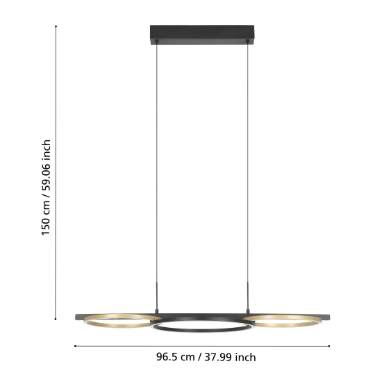 LANACERA Lampa wisząca 390087 EGLO