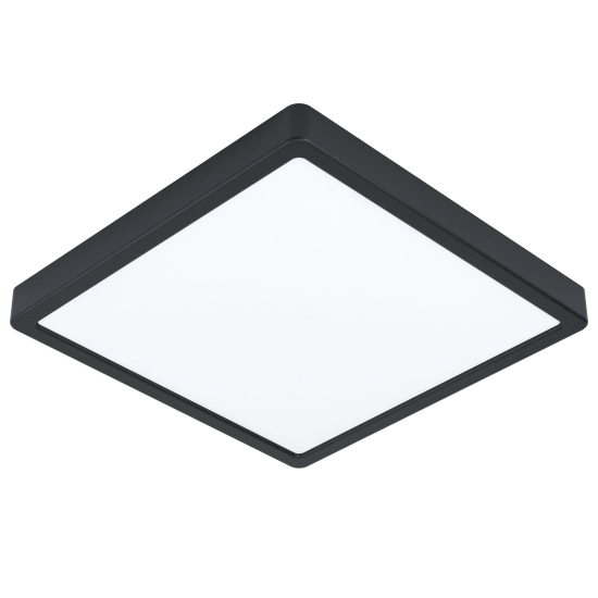 ARGOLIS 2 Plafon LED 28,5 x 28,5 cm czarny IP44 oprawa natynkowa 900281 EGLO