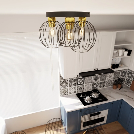 Lampa sufitowa NEST 3PREM BL GOLD 1370/3PREM EMIBIG Lighting