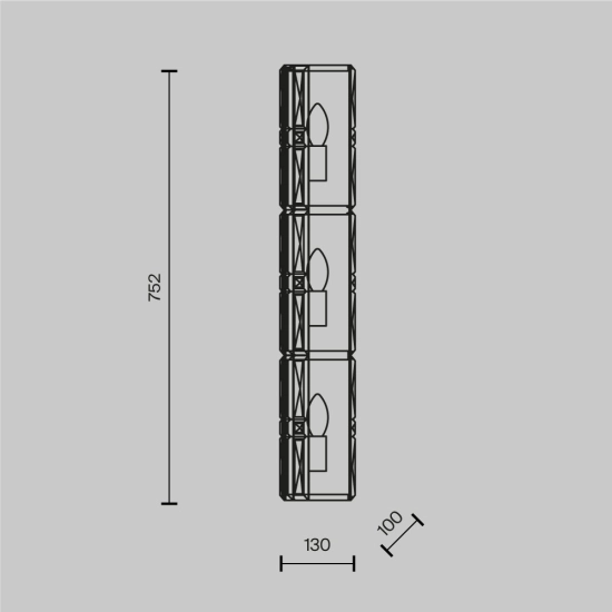 Kinkiet Wall Lamp Facet MOD094WL-03CH Maytoni - zdjęcie dodatkowe 9