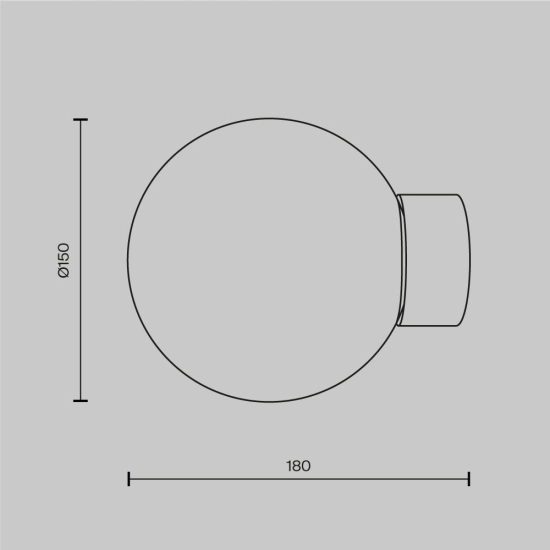 Kinkiet Basic form MOD321WL-01G1 Maytoni 15 cm - zdjęcie dodatkowe 4