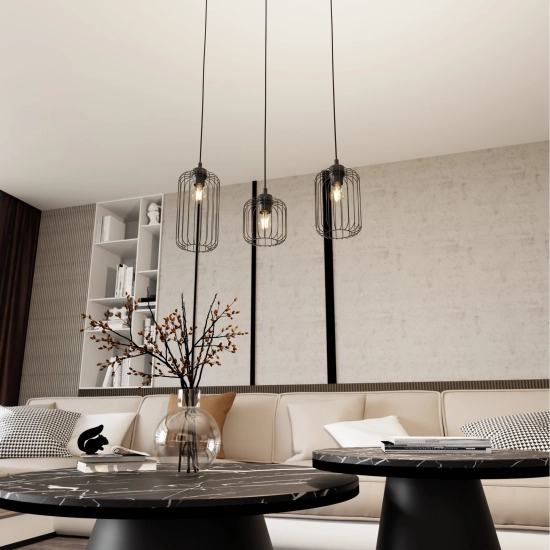 Lampa wisząca VANDER 3 BL 1365/3 EMIBIG Lighting