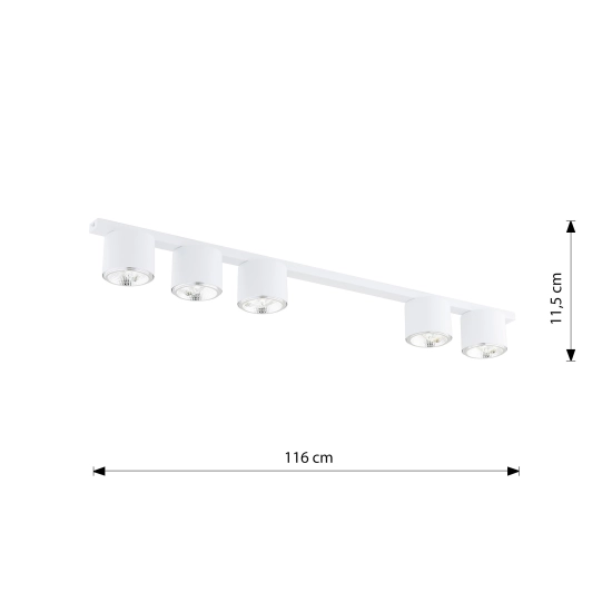 Lampa sufitowa NANO 5 WHITE 1311/5 EMIBIG Lighting