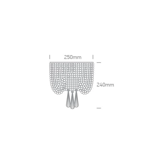 kinkiecik.pl Wan K 60162 dekoracyjny chromowany kinkiet G9 2x9W 100-240V ONE LIGHT