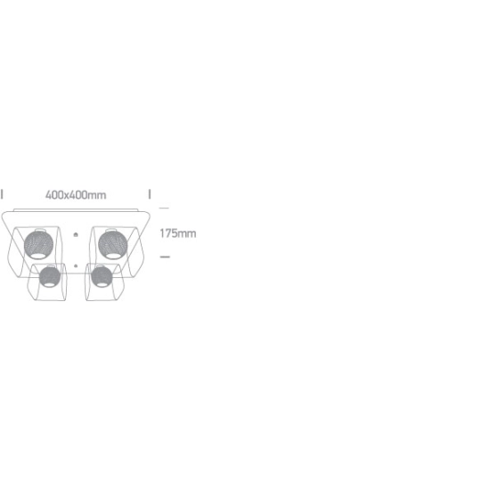 Kinkiet The Cube Range 60178B/C ONE LIGHT