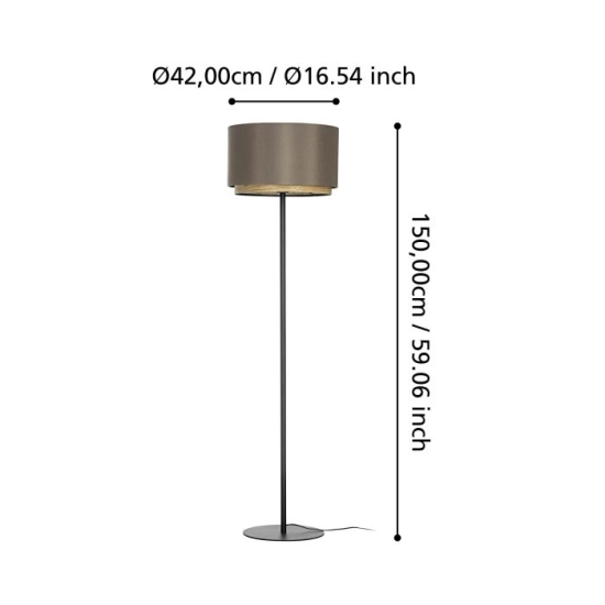 MARCHENA Lampa podłogowa 390124 EGLO